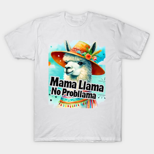 No Prob-Llama Mama No Problem Llama Funny T-Shirt by click2print